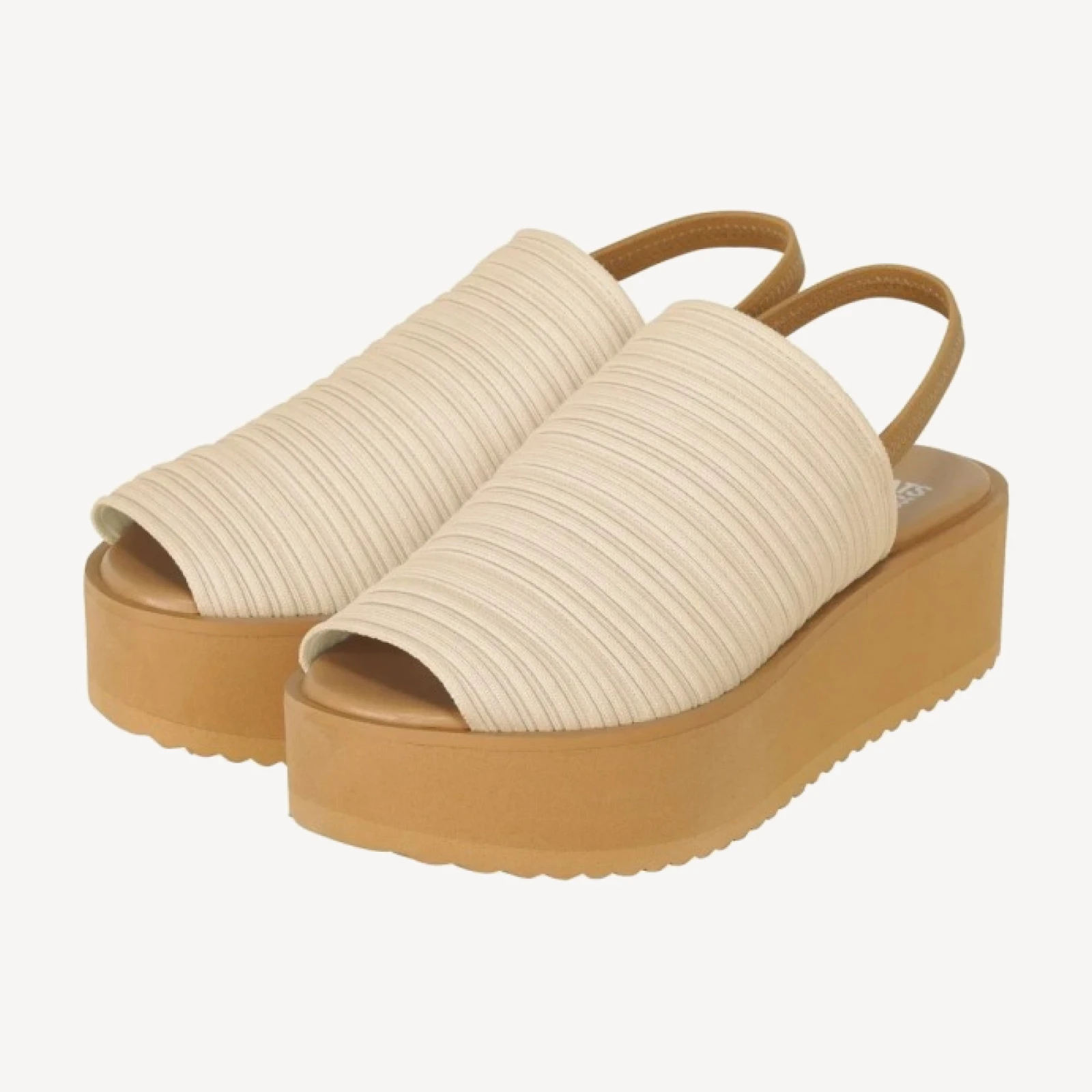 PLEATS KNIT SANDALS