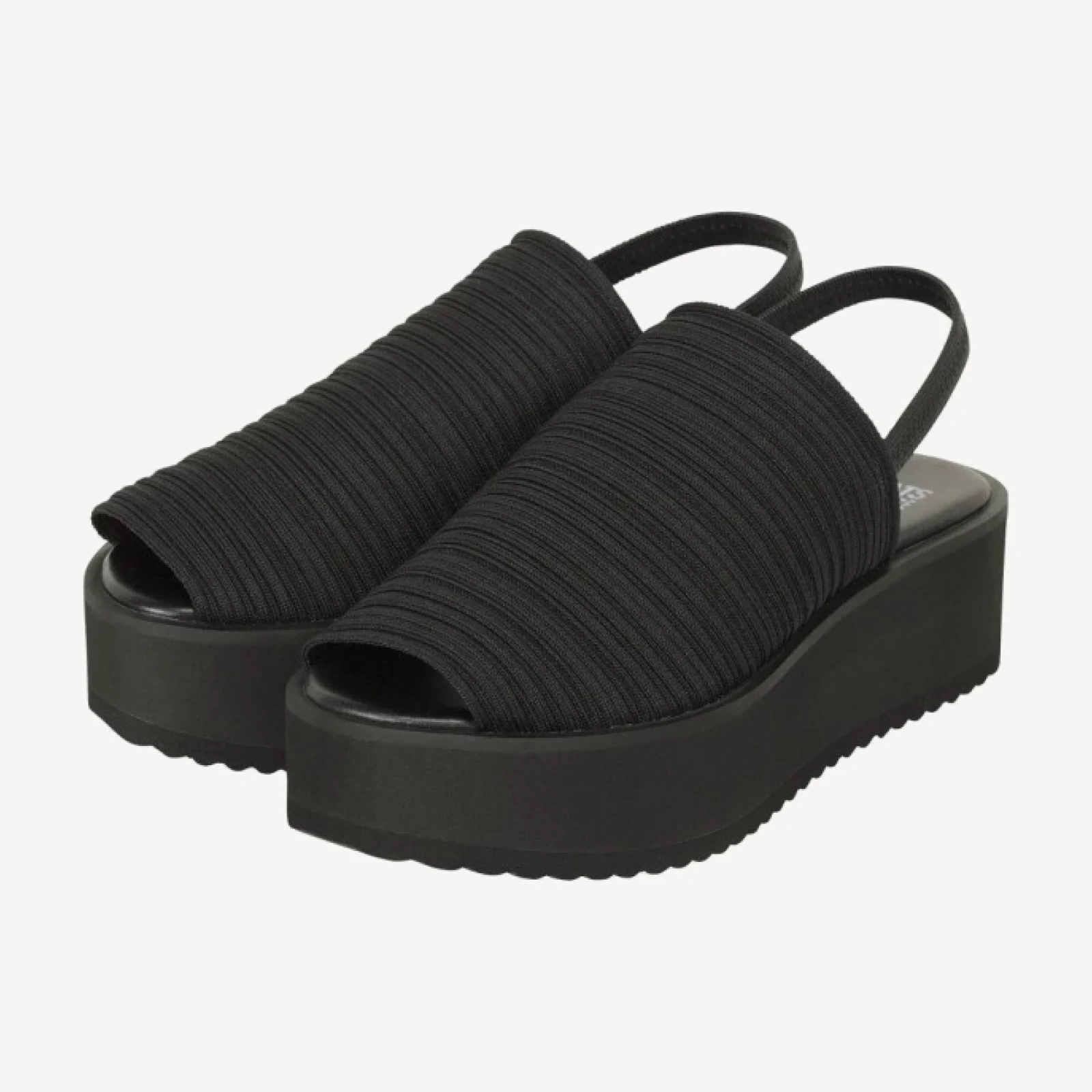 PLEATS KNIT SANDALS
