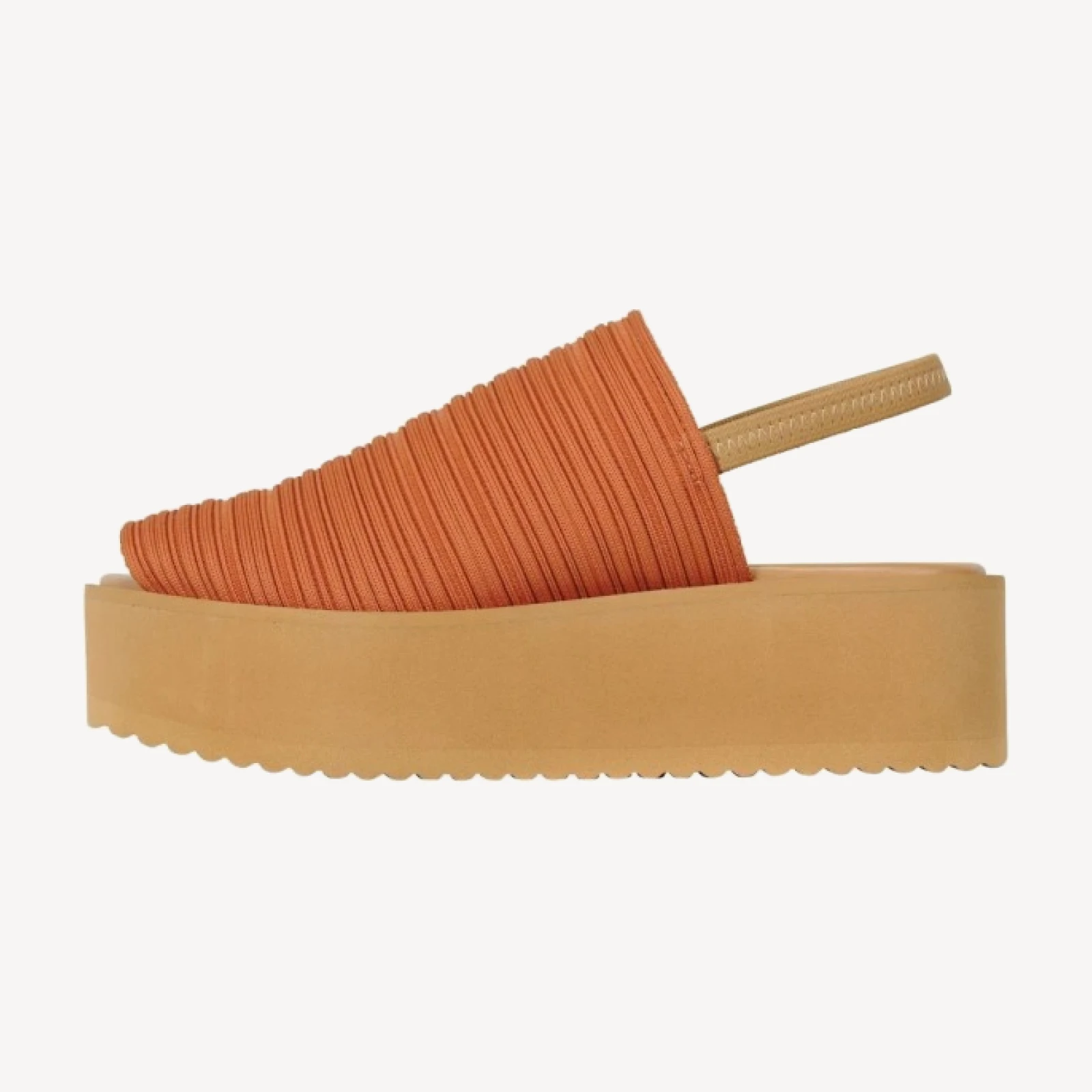 PLEATS KNIT SANDALS