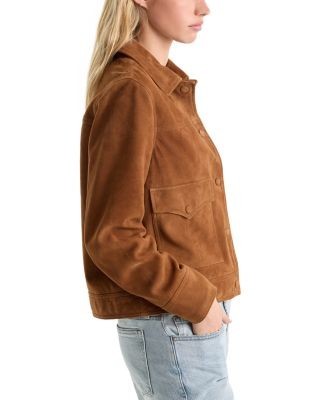 Good American The Suede Boxy Jacket