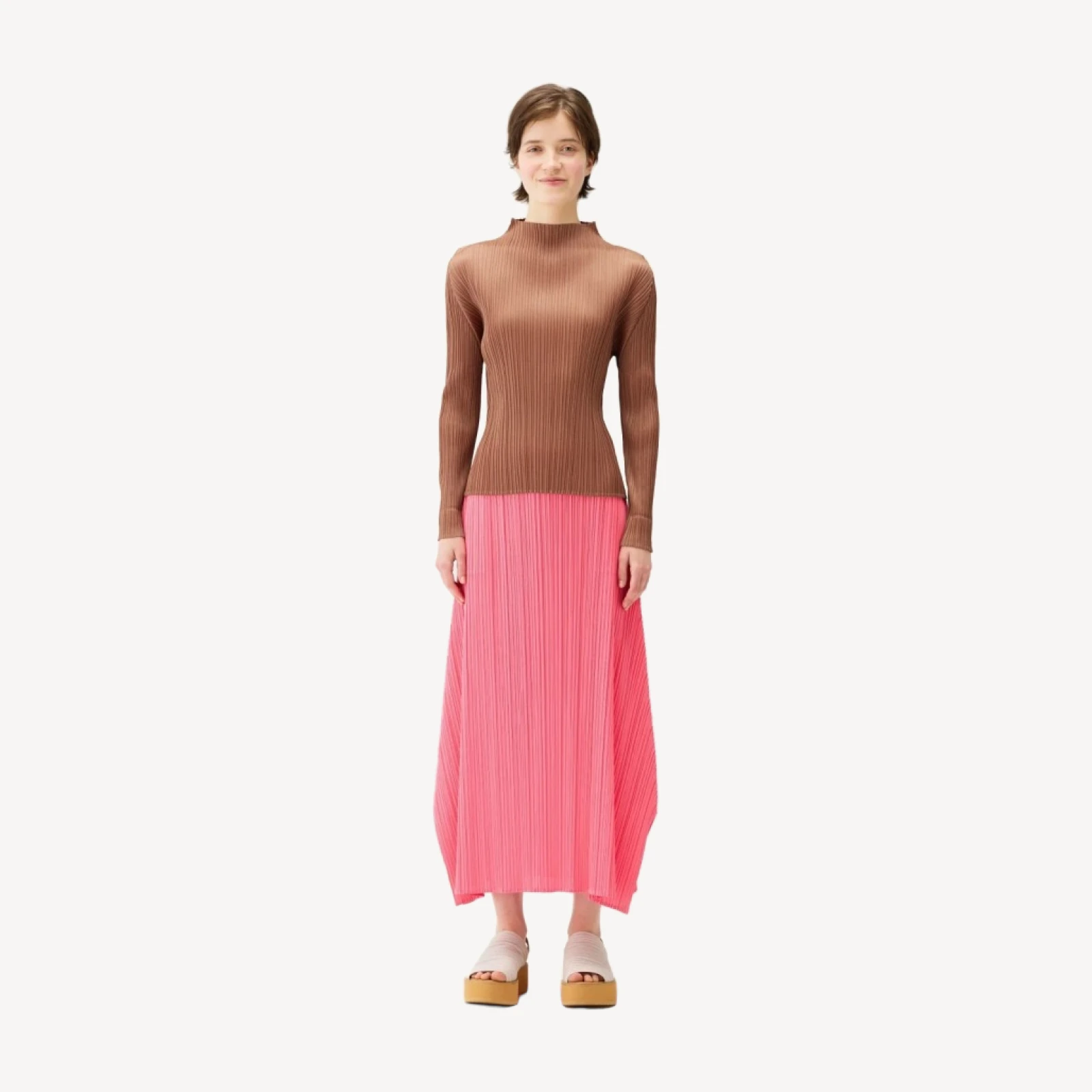 PLEATS KNIT SANDALS