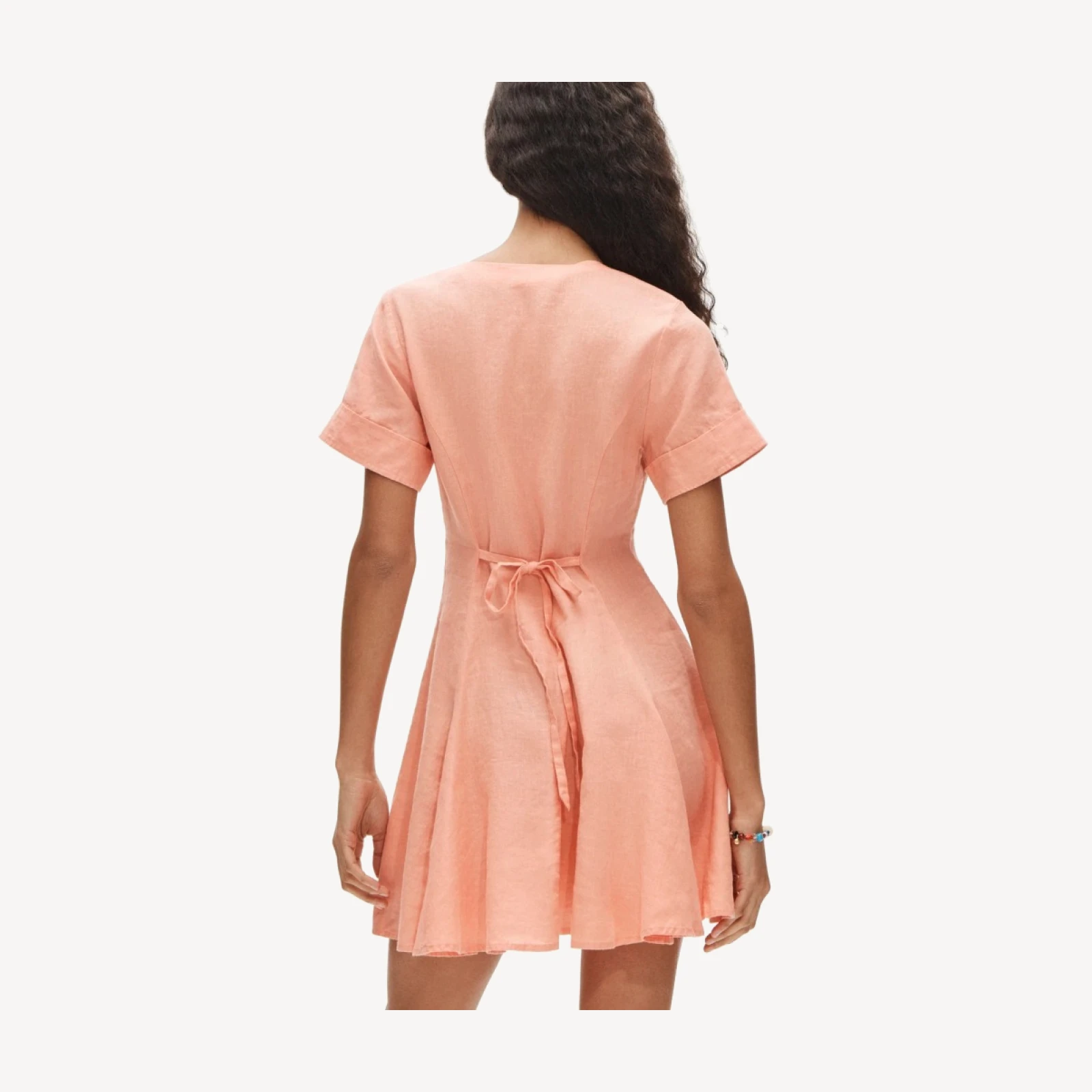 Fleur mini dress in linen