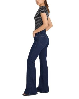 Good American Good Legs High Rise Flare Leg Jeans in Indigo1153