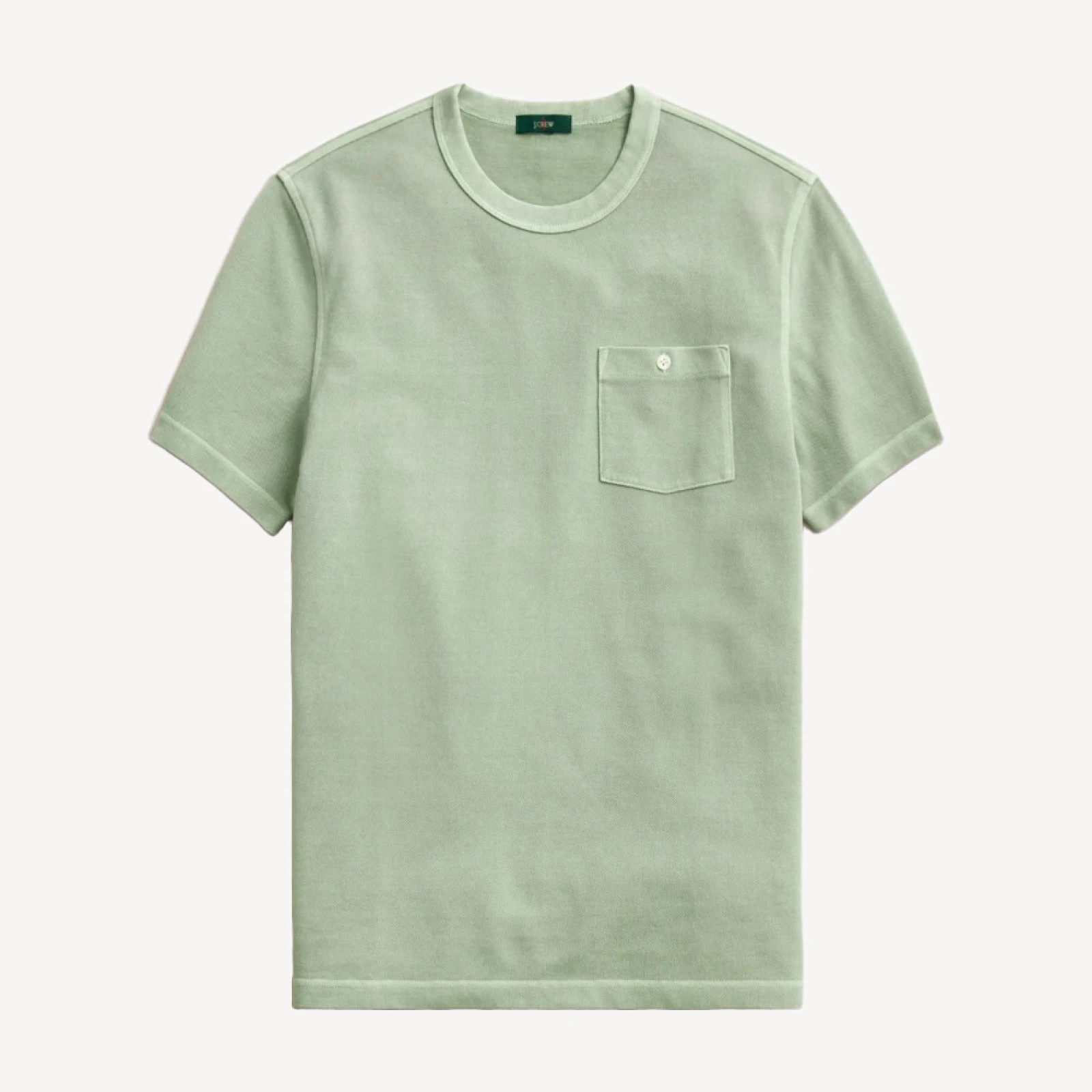 Washed piqué pocket T-shirt