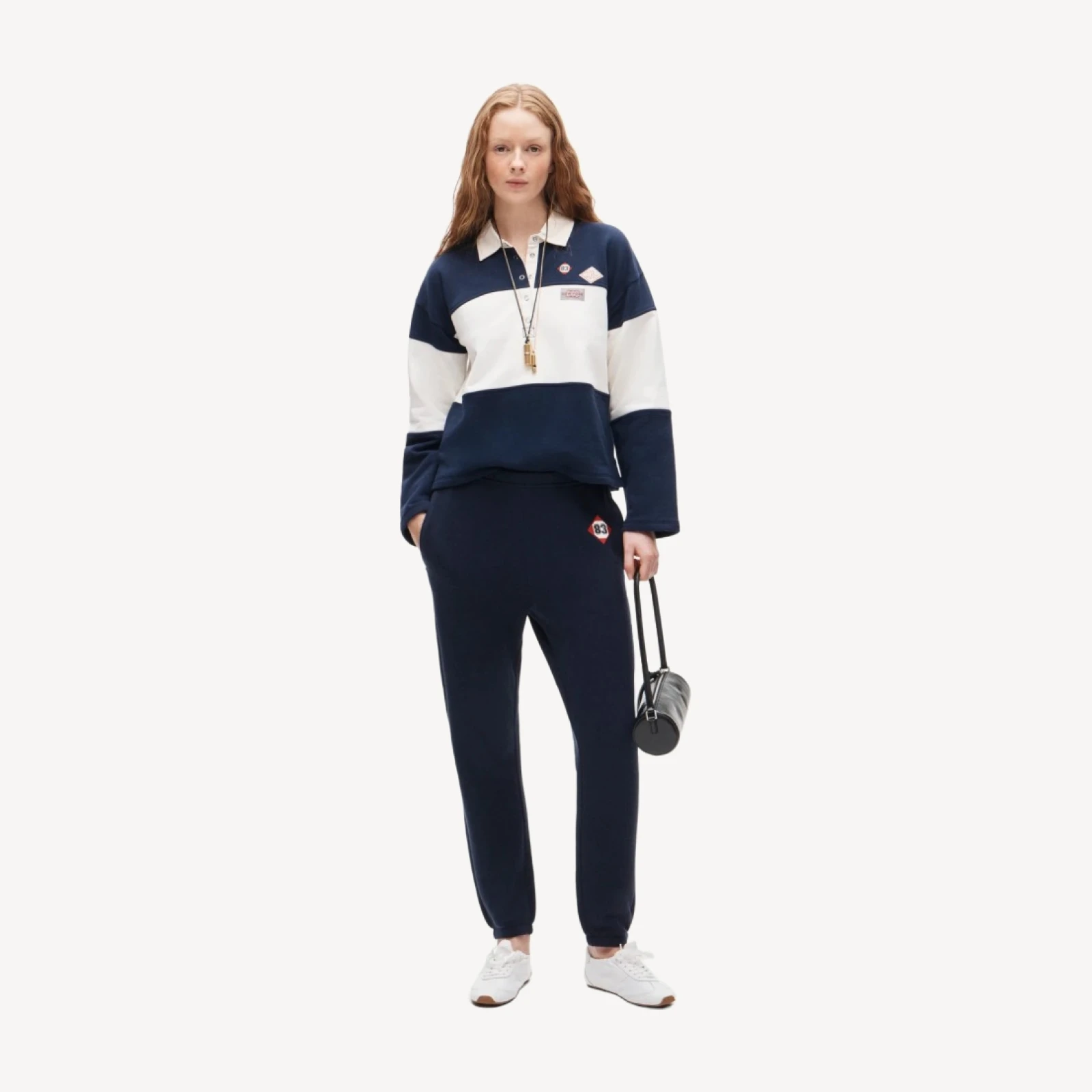 Heritage terry slim jogger pant with '83 patch