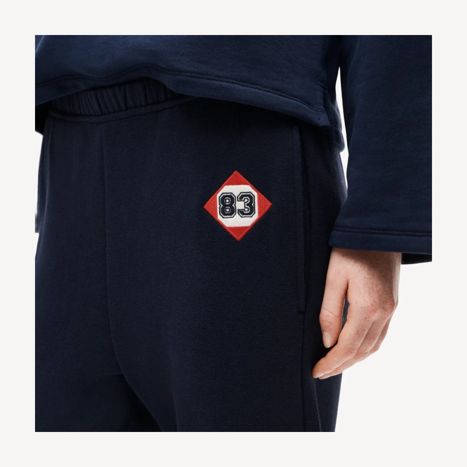 Heritage terry slim jogger pant with '83 patch