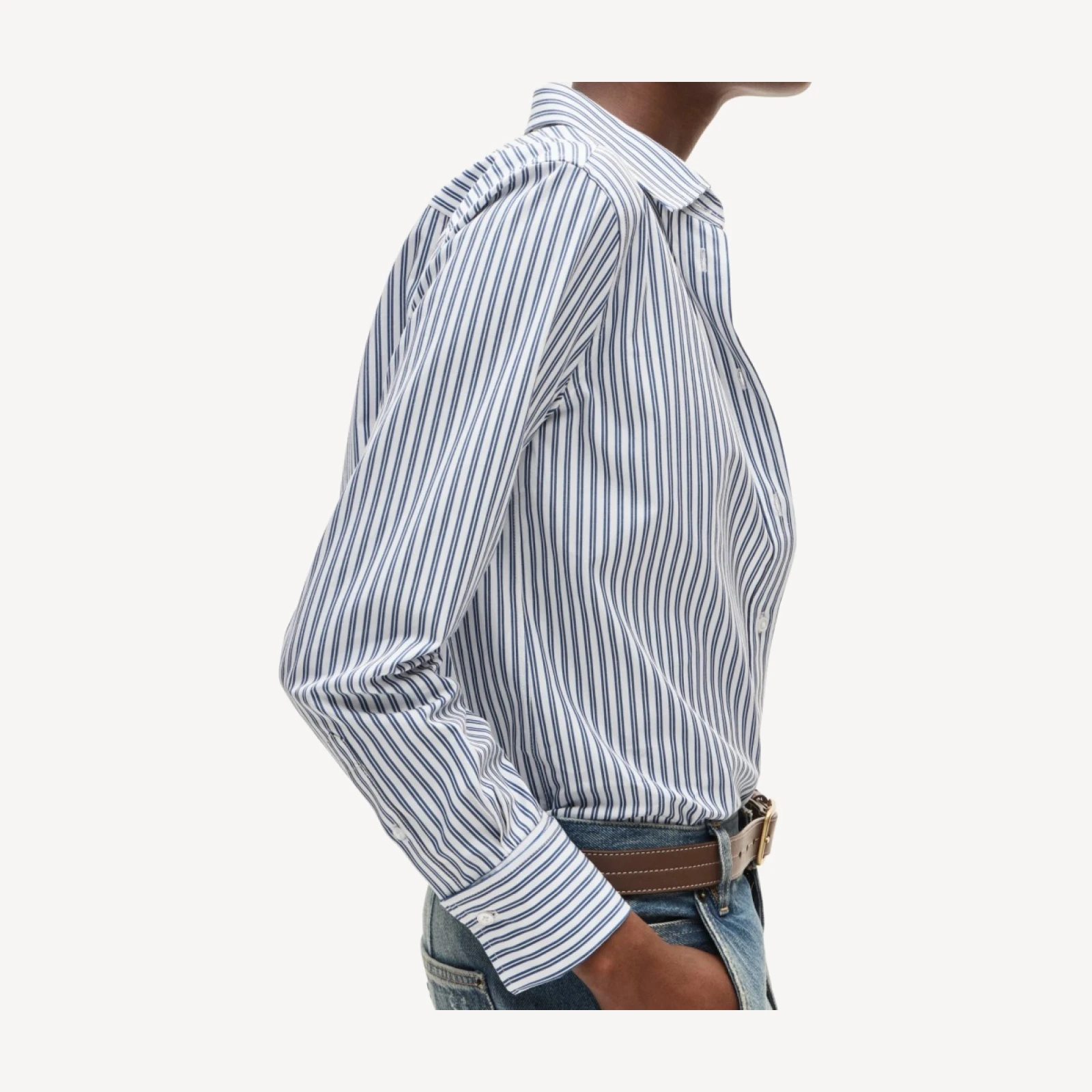 Jules classic-fit button-up shirt in striped Greenwich poplin