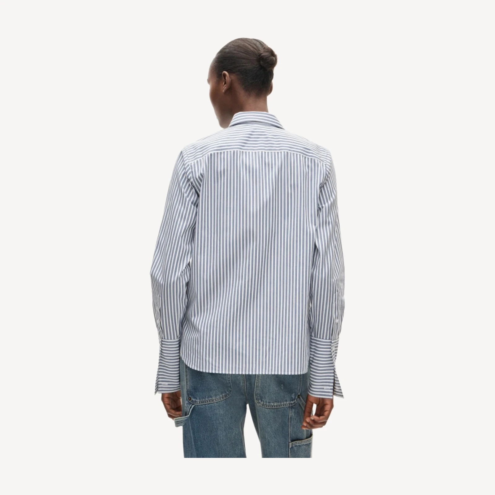 Jules classic-fit button-up shirt in striped Greenwich poplin