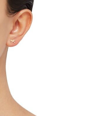 Bloomingdale's Fine Collection Children's Tiny Bow Stud Earrings in 14K Yellow Gold