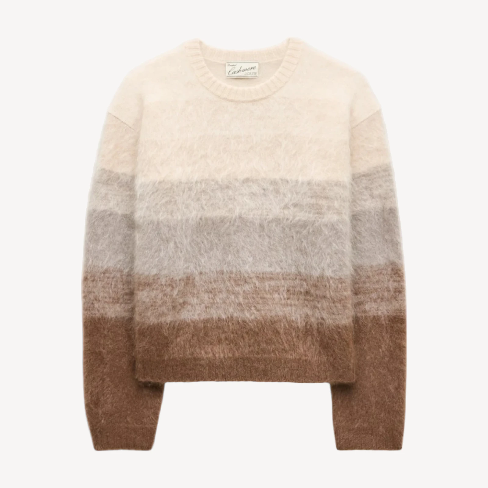 Perfect cashmere crewneck in ombré