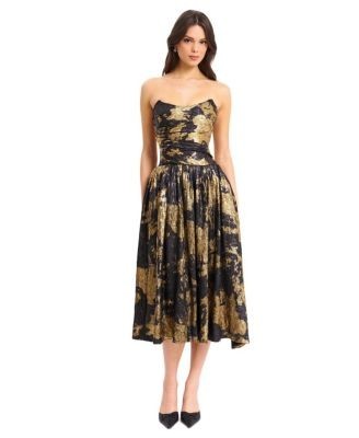 Miss Circle Saanvi Strapless Drop Waist Midi Dress