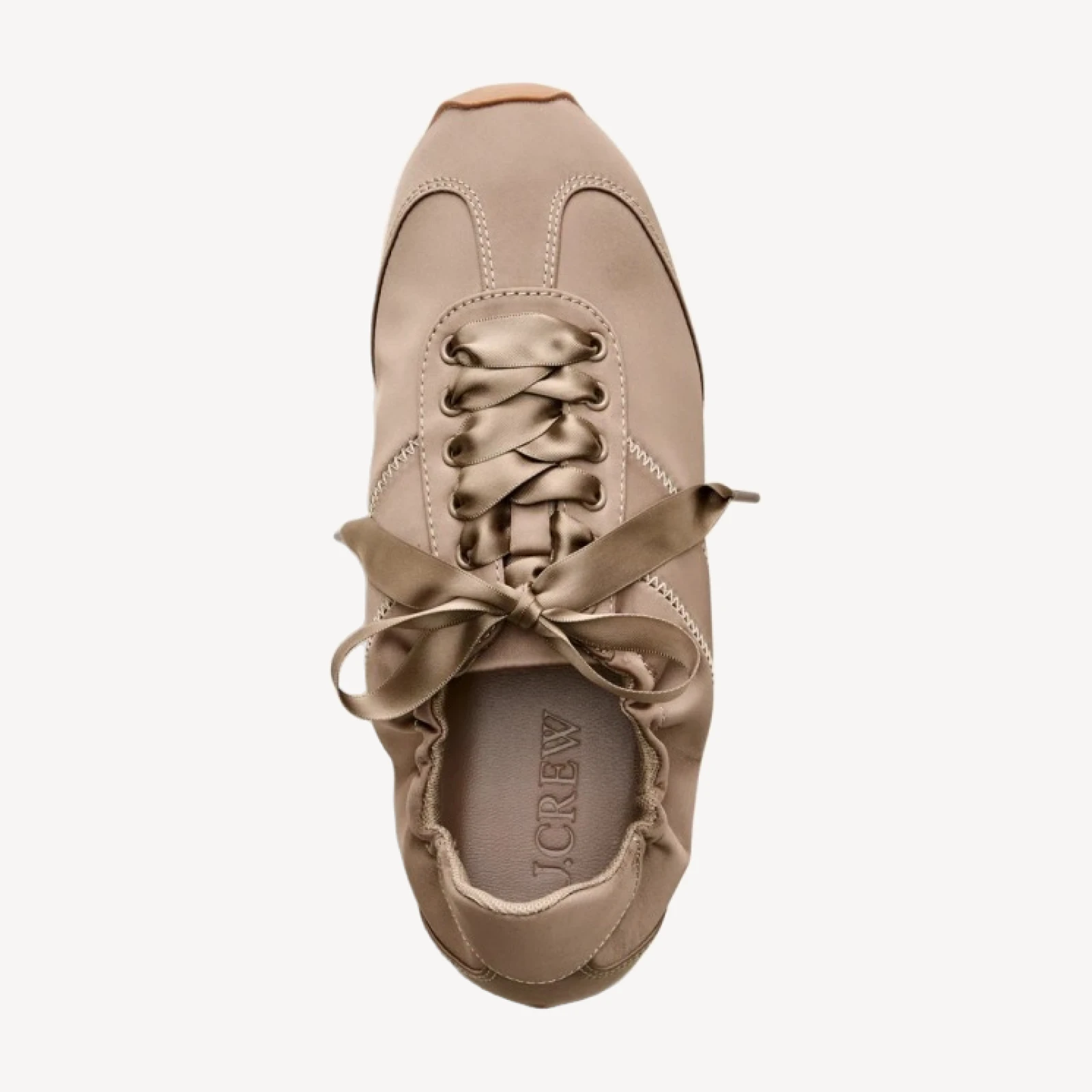 Ballet sneakers in satin