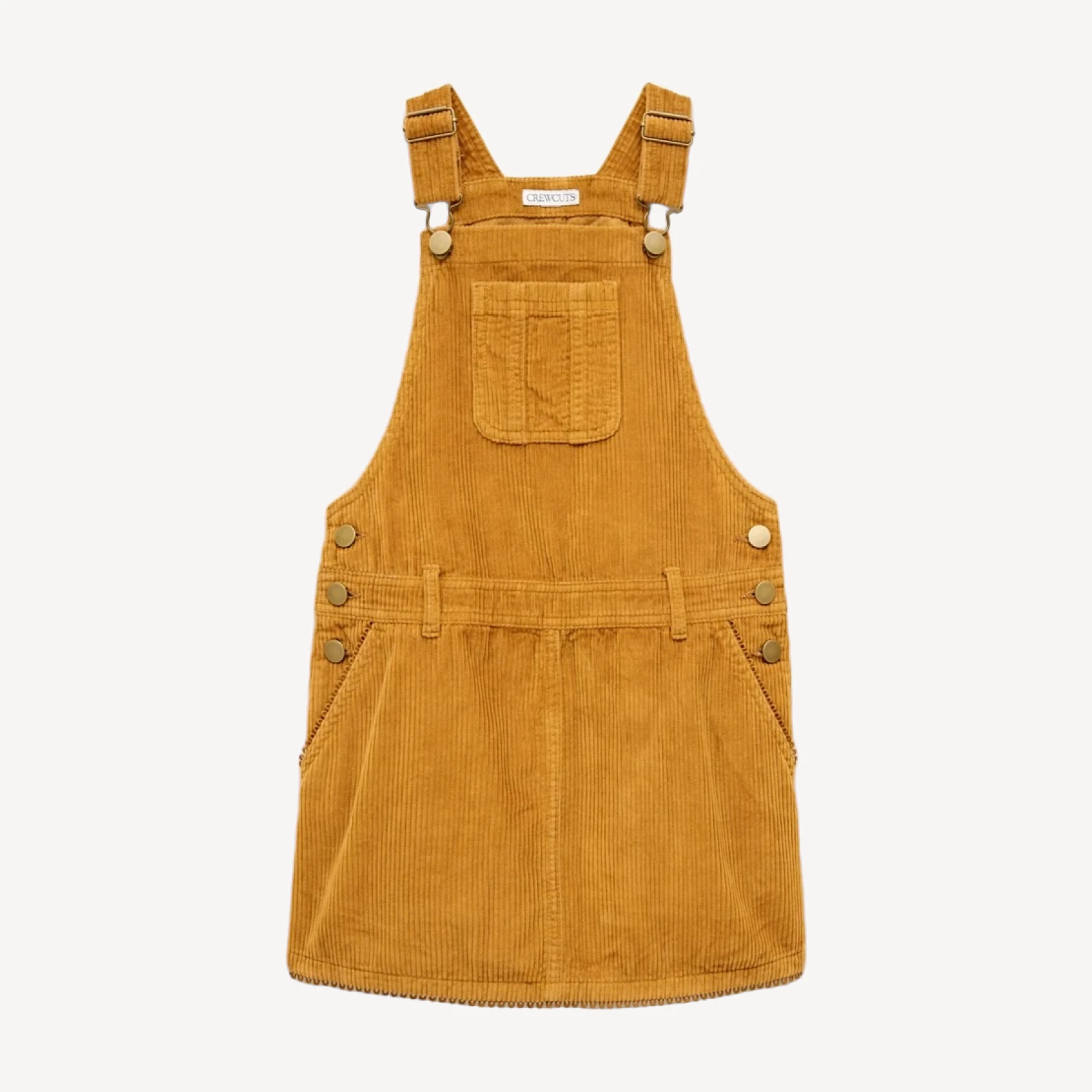 Girls' corduroy overall dress