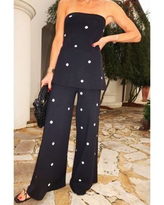 Splendid Spl X Cj Polka Dot Sweater Pants