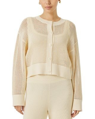Splendid Spl X Cj Open Stitch Cardigan Sweater