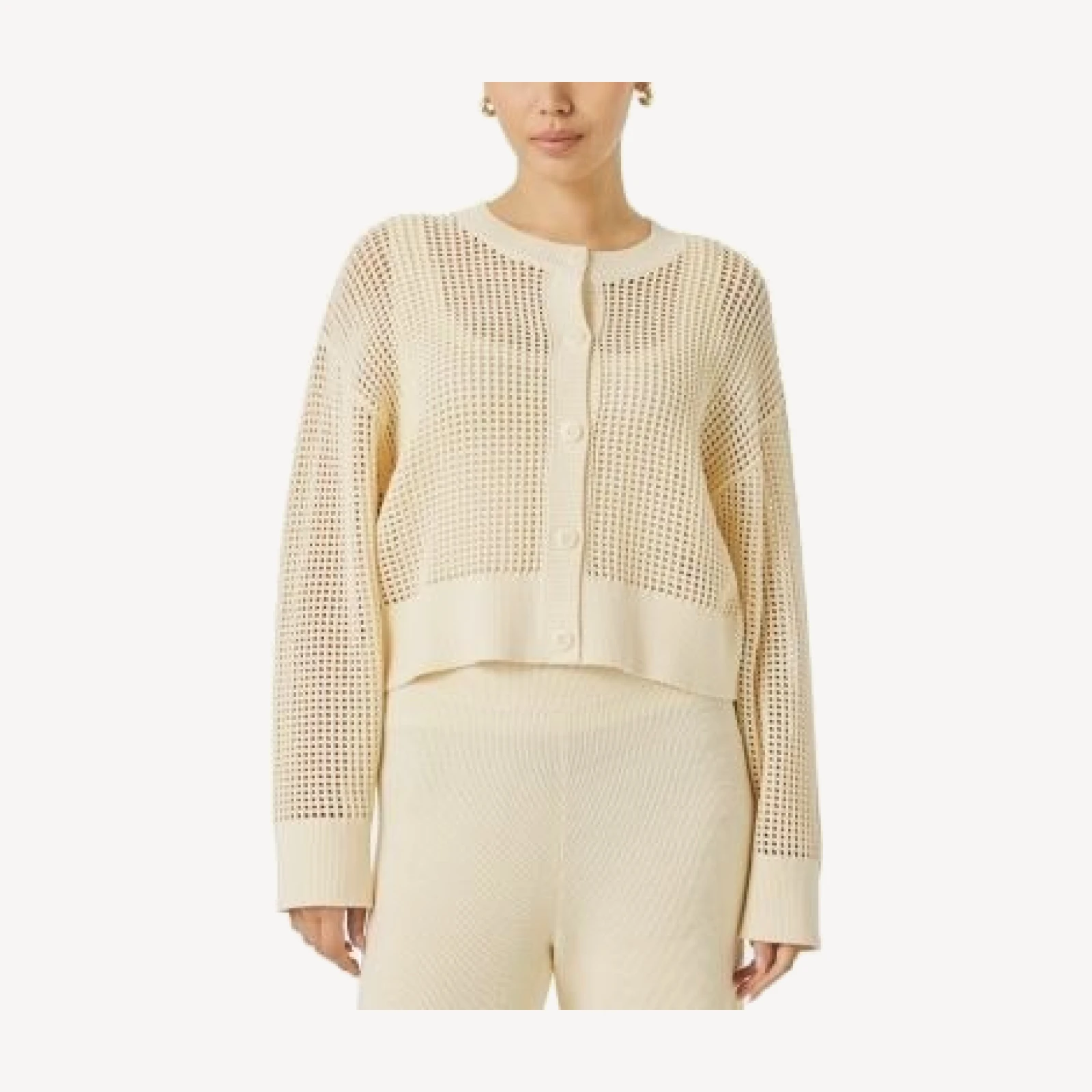 Splendid Spl X Cj Open Stitch Cardigan Sweater