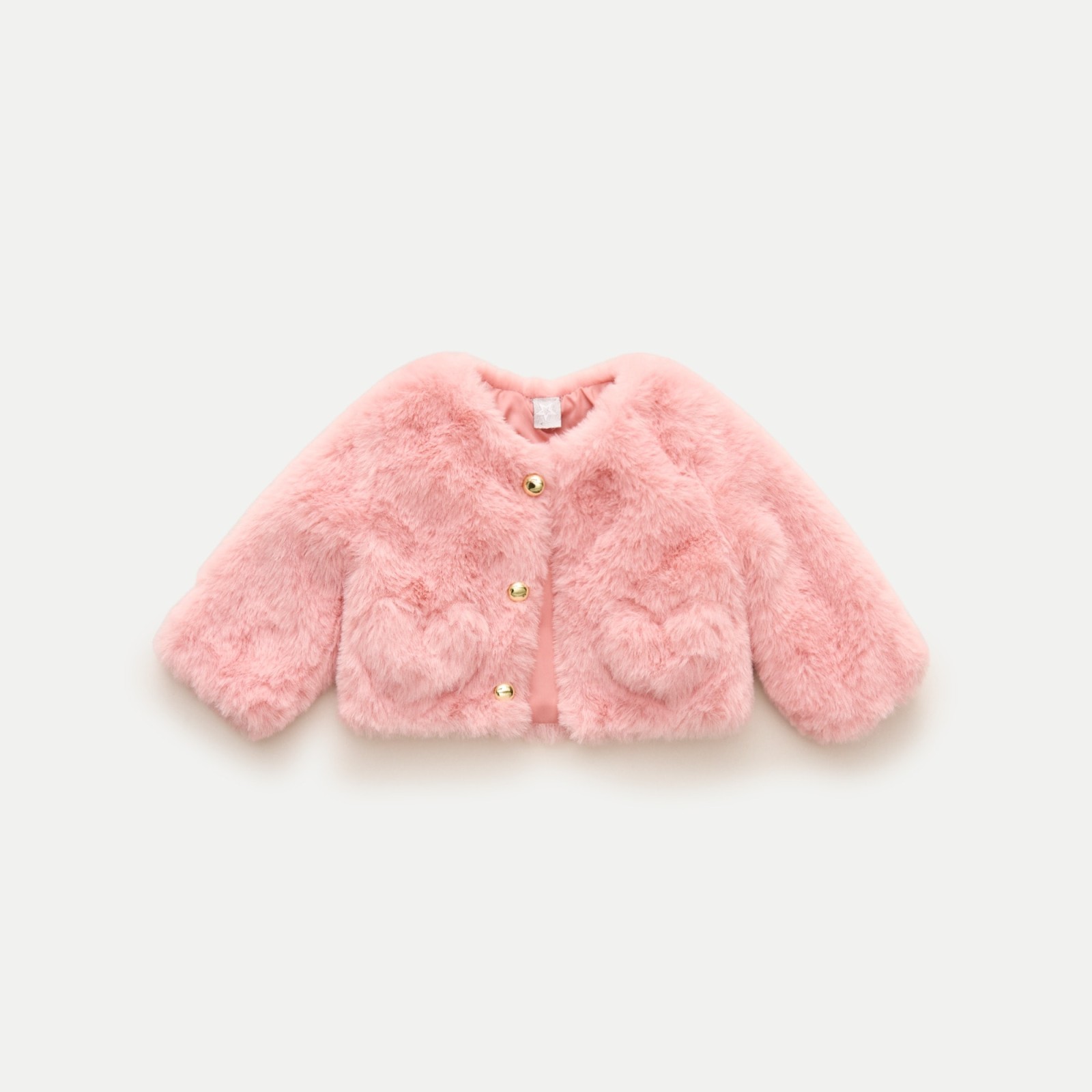 American Girl® x J.Crew pink faux-fur jacket for 18" dolls