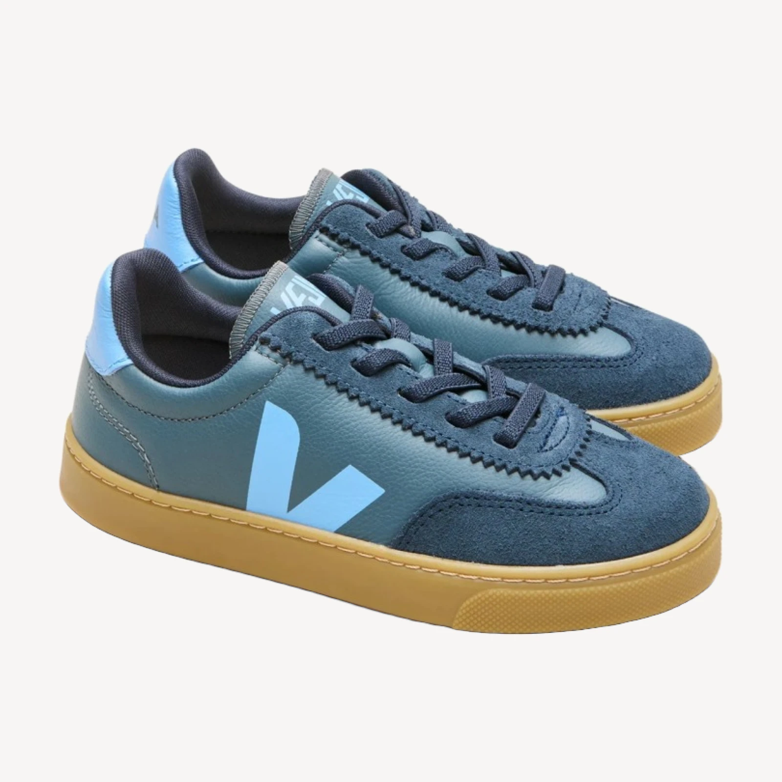 Kids' Veja™ volley leather sneakers