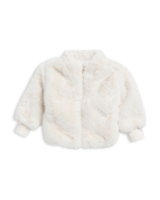 Splendid Girls' Fuzzy Faux Fur Jacket - Baby