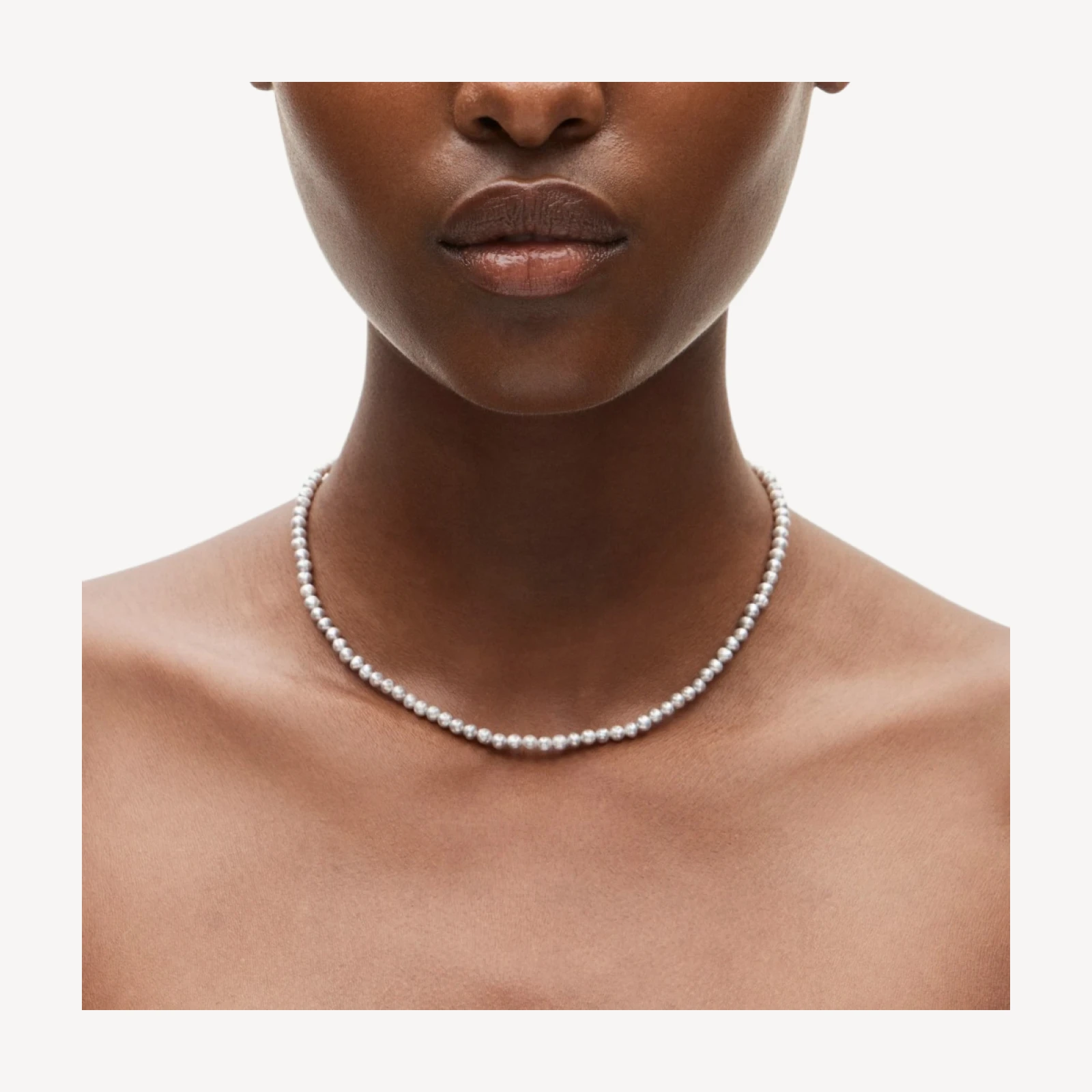 Grey freshwater pearl necklace