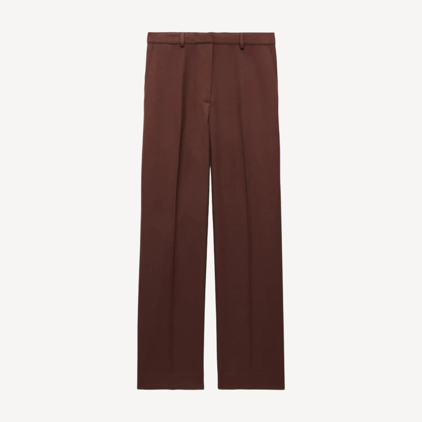 Tapered trouser pant in wool blend