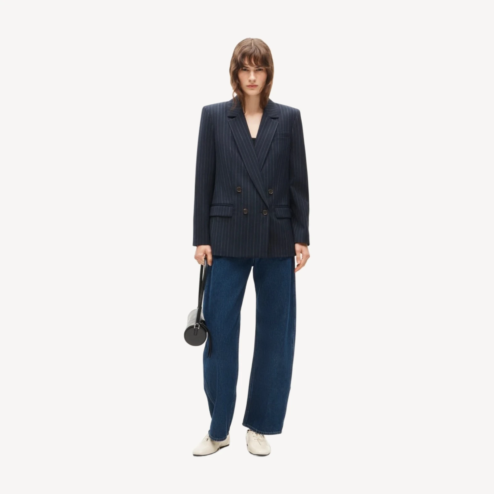 Agnes blazer in lightspun wool blend