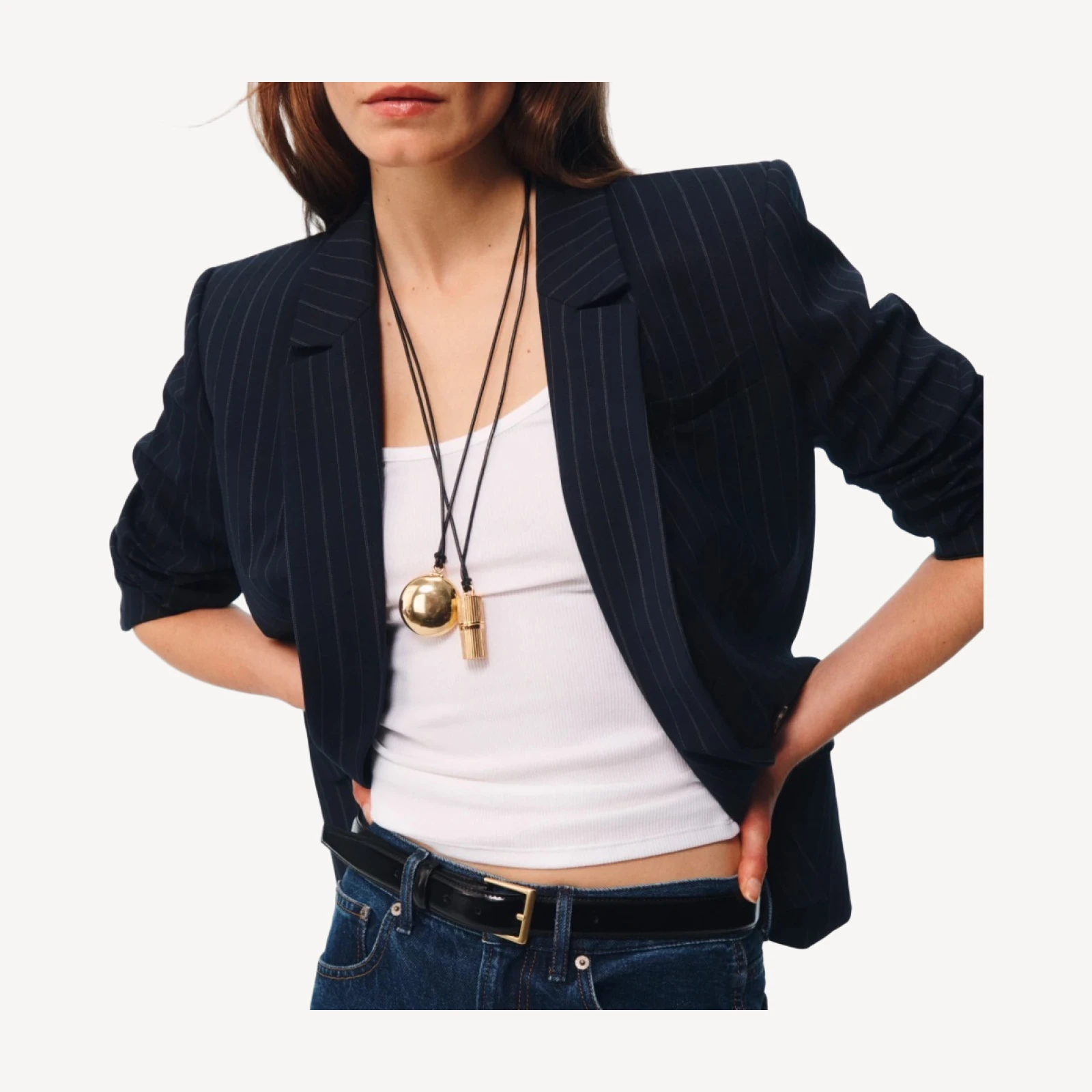 Agnes blazer in lightspun wool blend