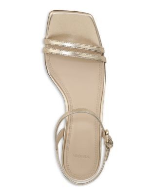 Vince Women's Tilda Leather Kitten Heel Sandals