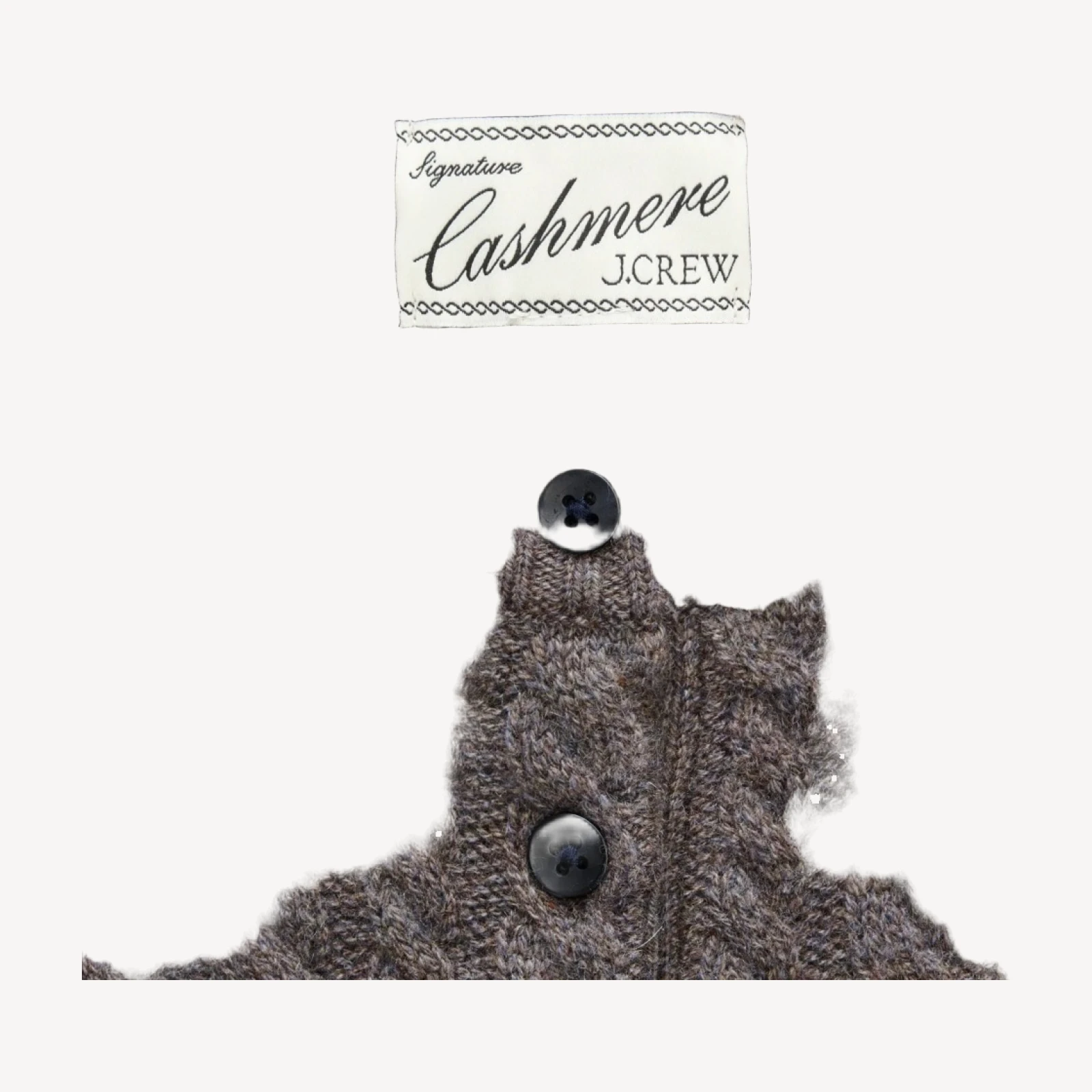 Cashmere short-sleeve cable-knit cardigan