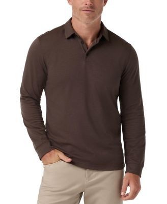 Mizzen+Main Kent Long Sleeve Trim Fit Polo Shirt