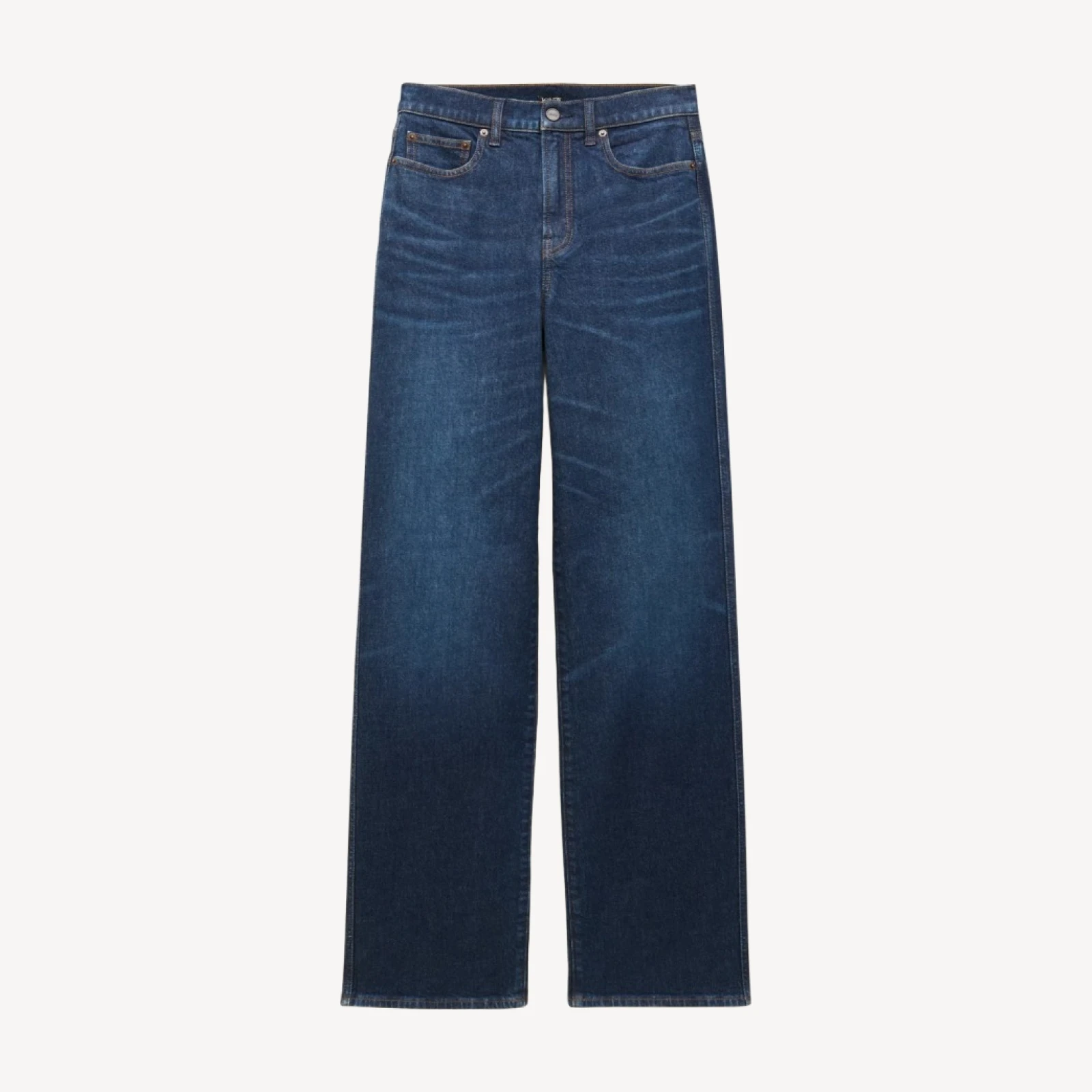 Full-length slim-wide jean