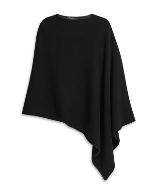 Theory Wool Cashmere Draped Poncho