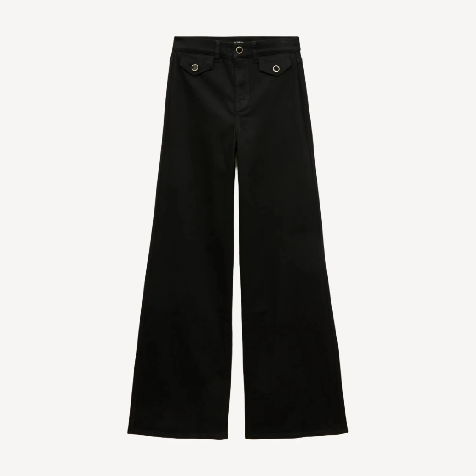 Denim trouser jean with flap pockets