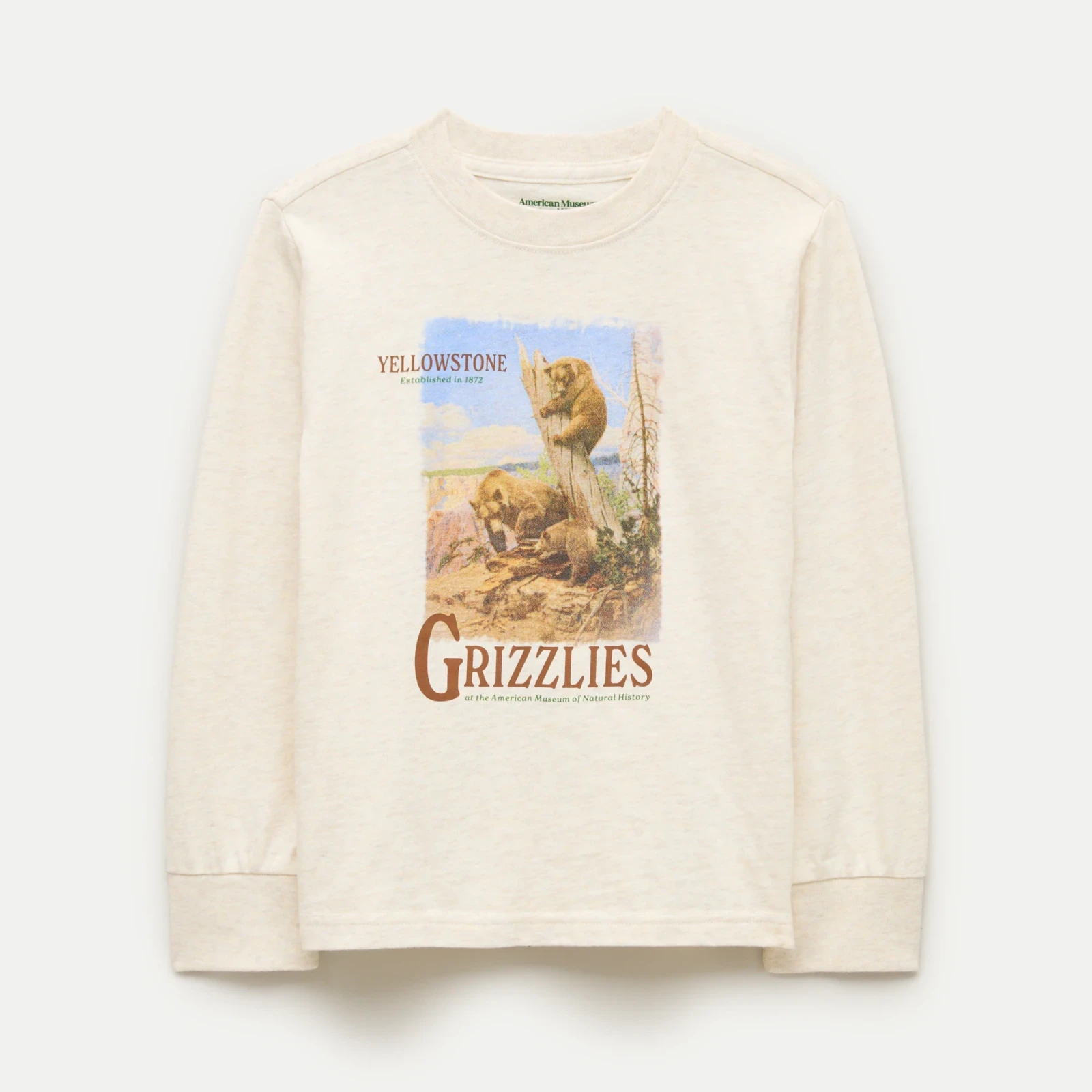 American Museum of Natural History for J.Crew kids' "Yellowstone Grizzlies" graphic T-shirt