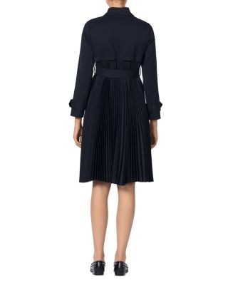 Sandro Pleat-Back Trench Coat
