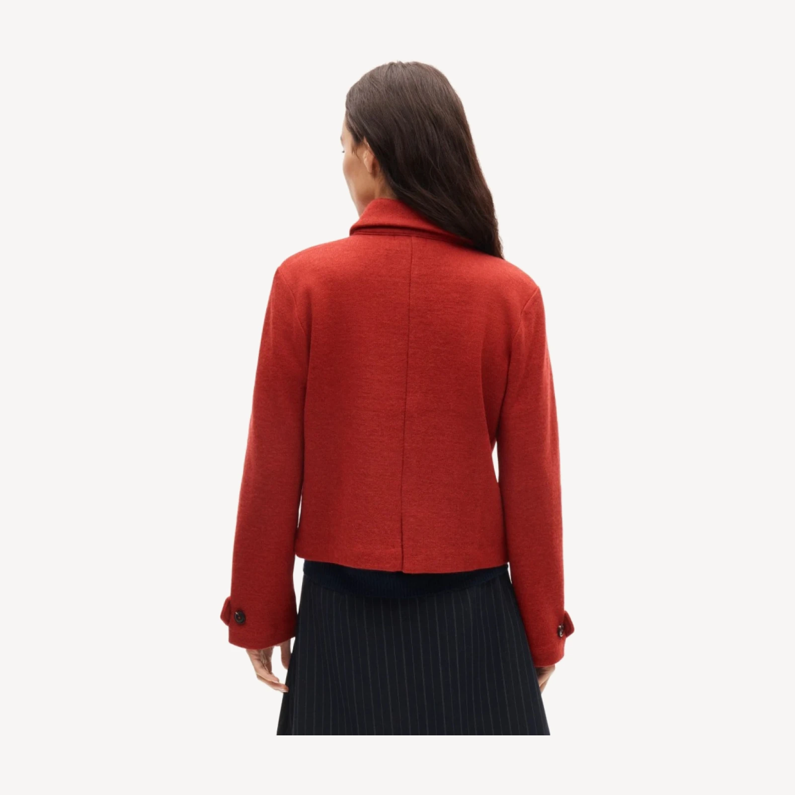 Knit jacket in wool blend