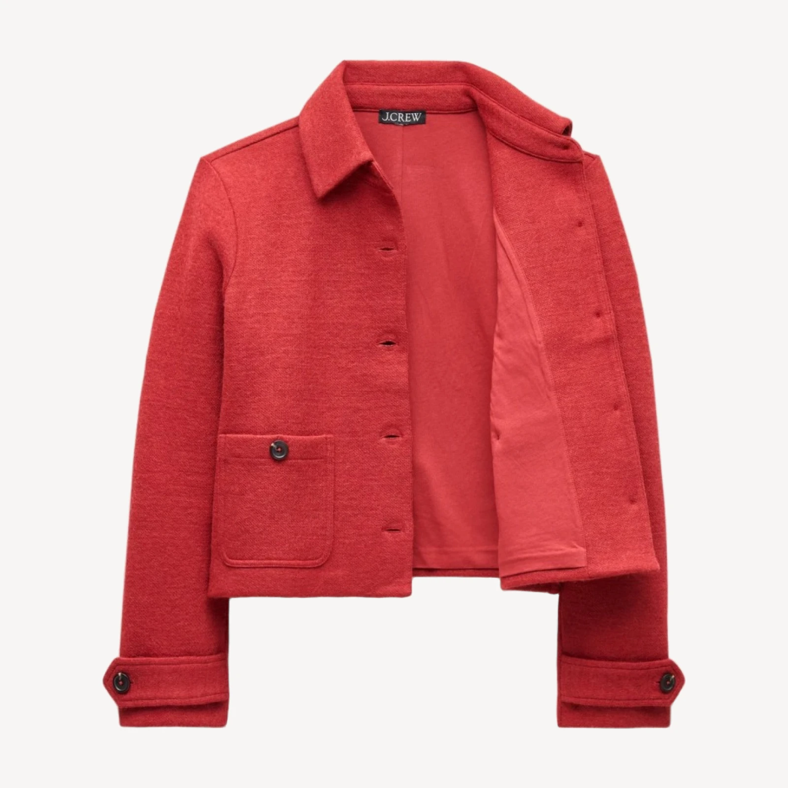 Knit jacket in wool blend