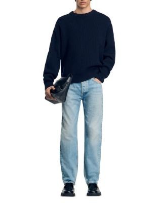 Sandro Stonewashed Jeans in Light Blue