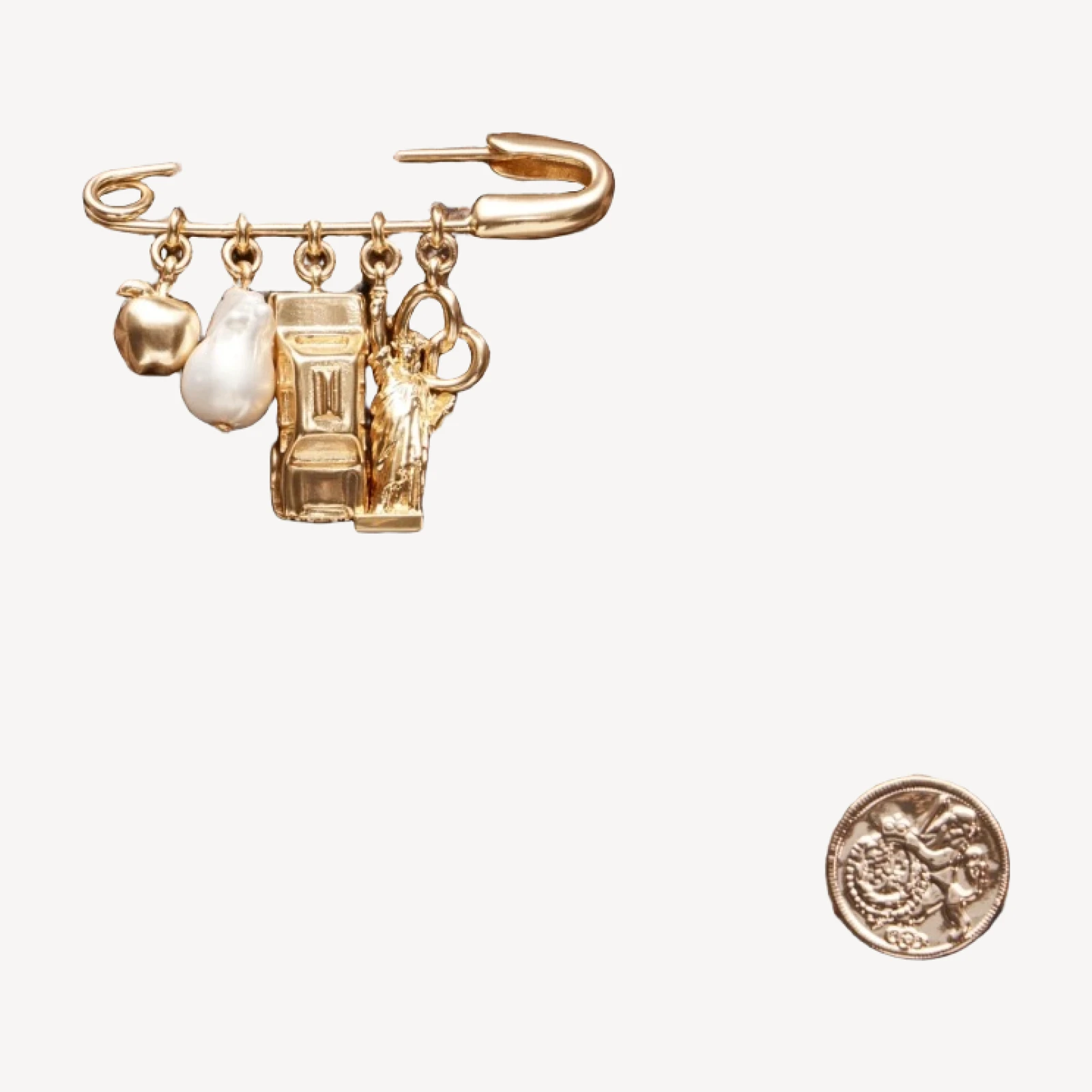 New York charm brooch