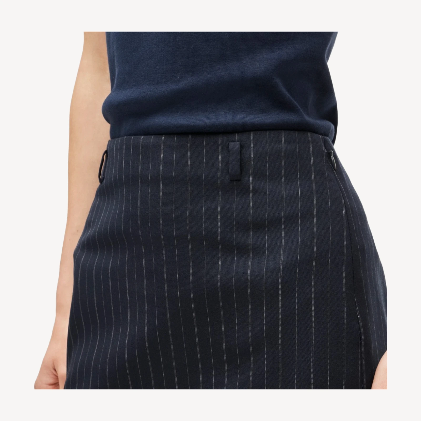 No. 2 Pencil® skirt in pinstriped lightspun wool blend