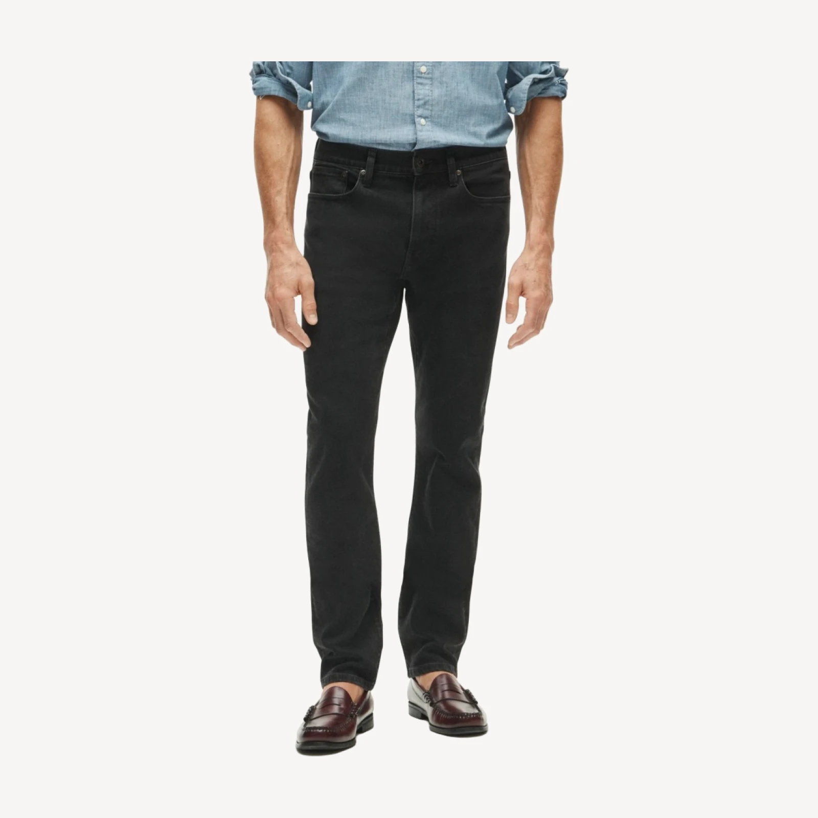 770™ Straight-fit stretch jean in black wash