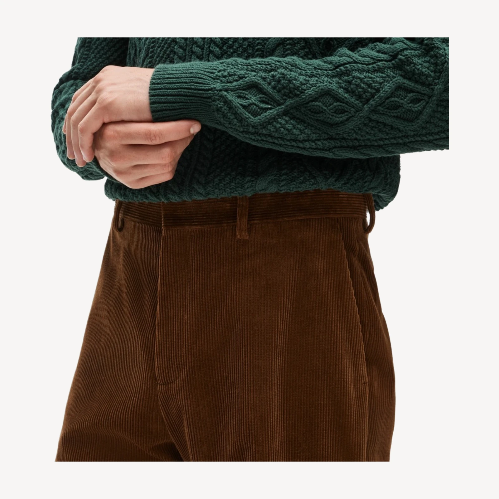 Crosby Classic-fit suit pant in Italian corduroy