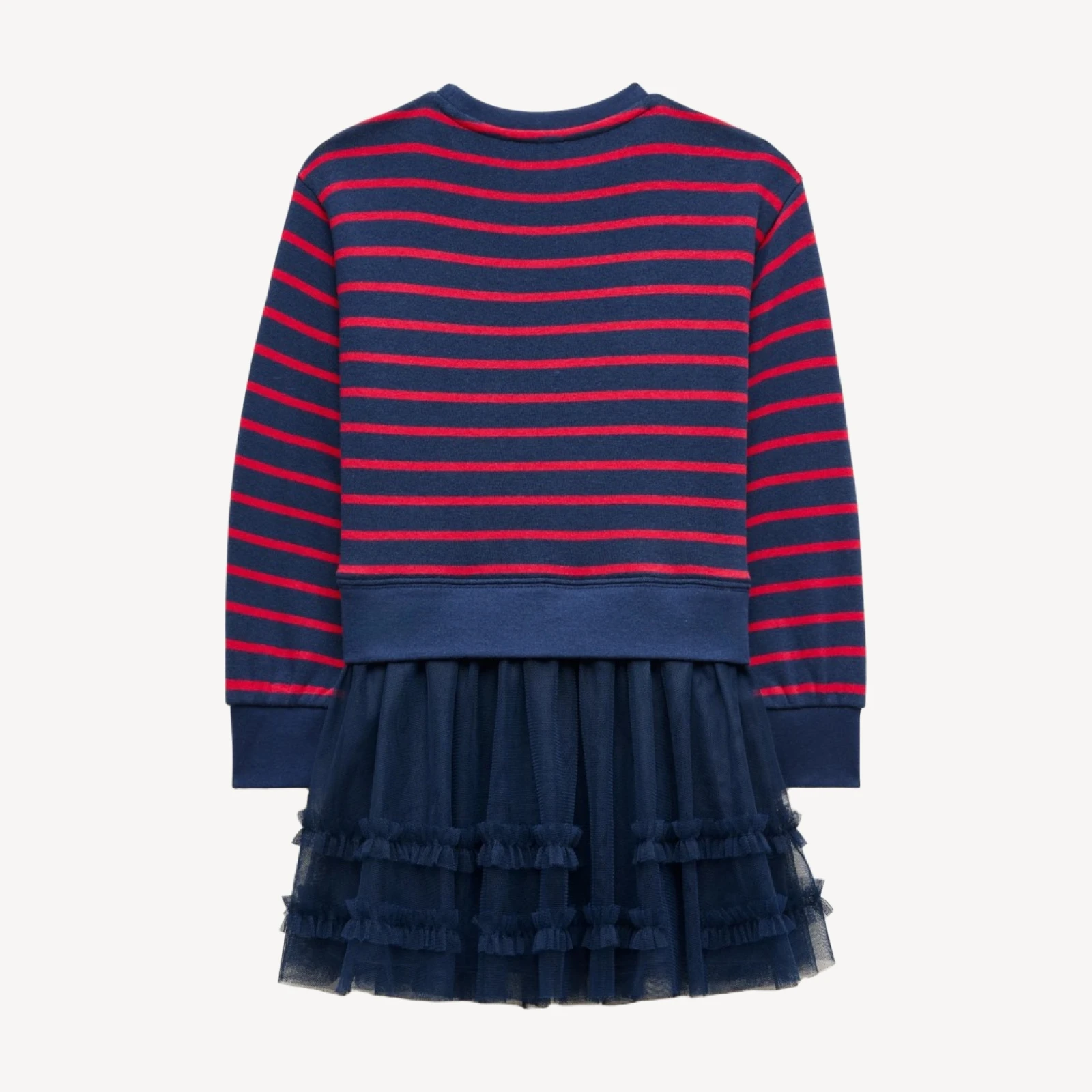 Girls' sweatshirt mixy dress with tulle