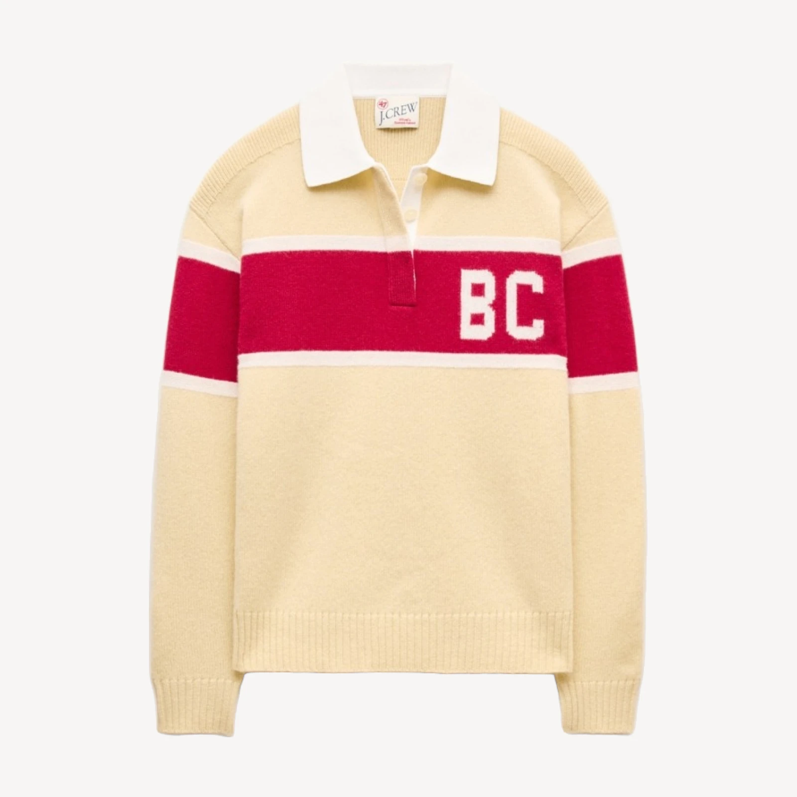 '47 x J.Crew vintage wool Boston College rugby