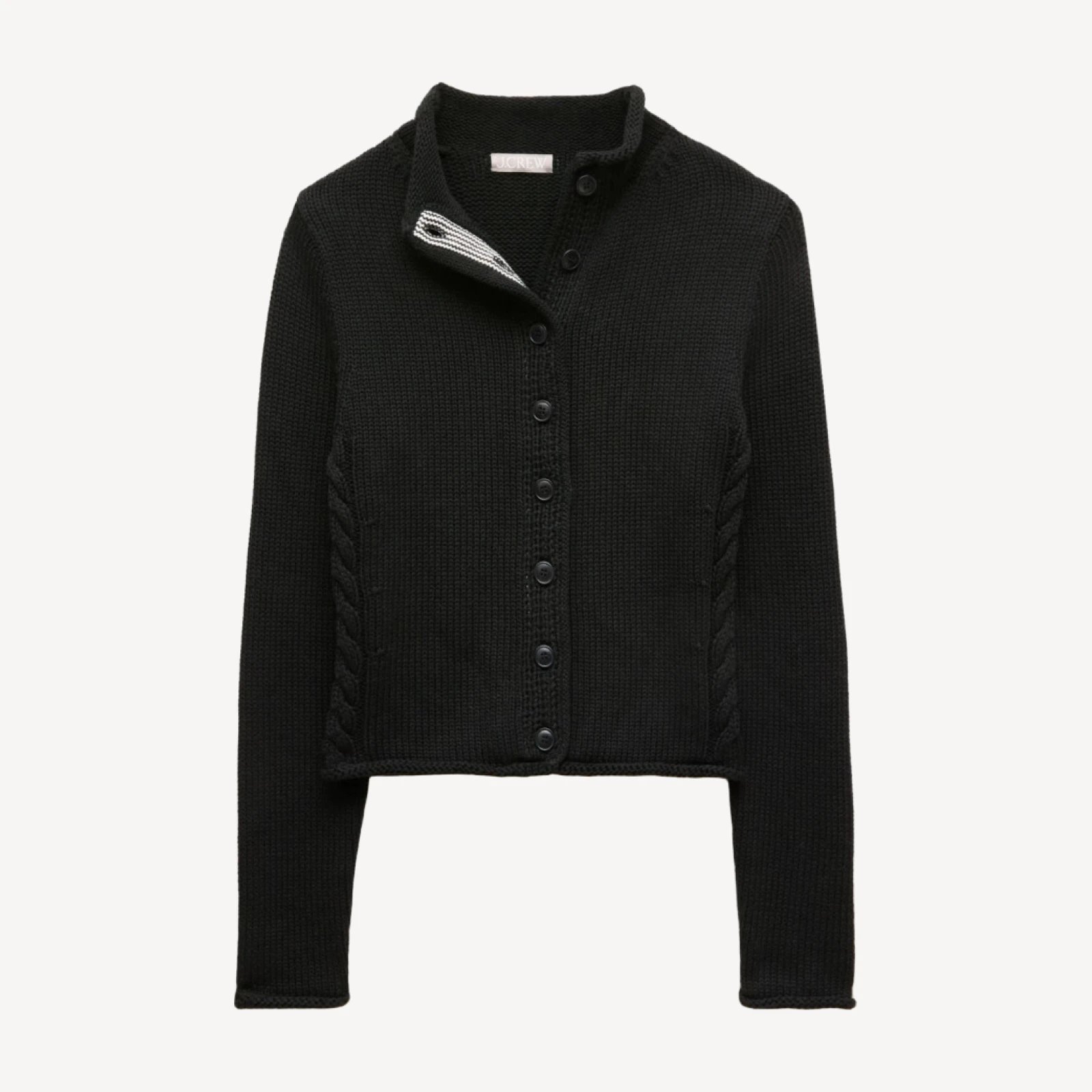 Rollneck™ reversible cardigan