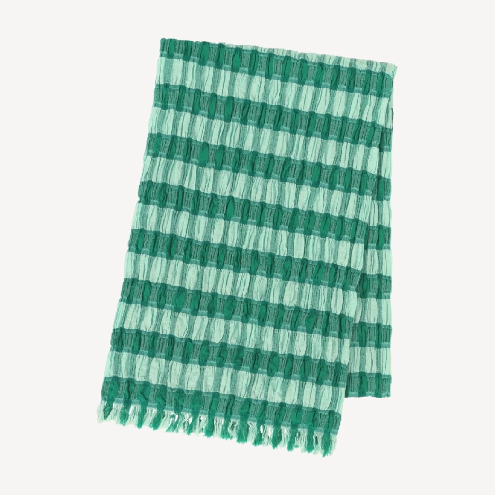 COTTON CHECK SCARF
