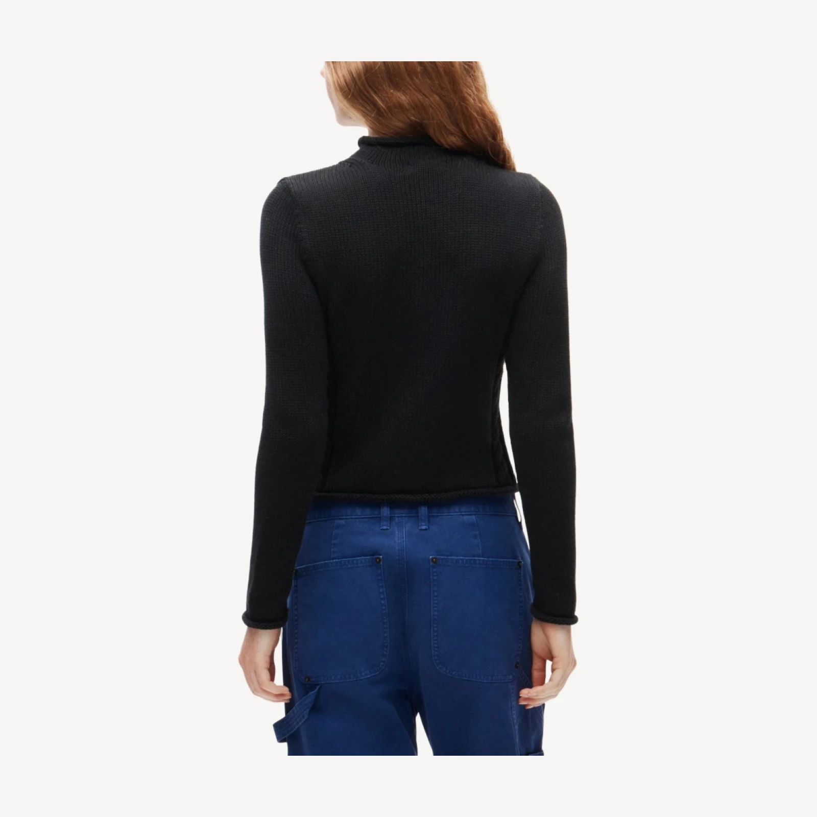 Rollneck™ reversible cardigan