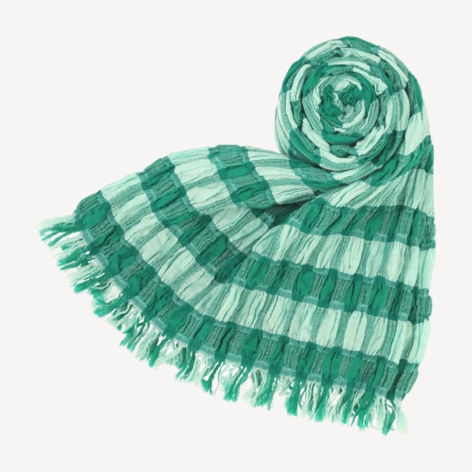 COTTON CHECK SCARF