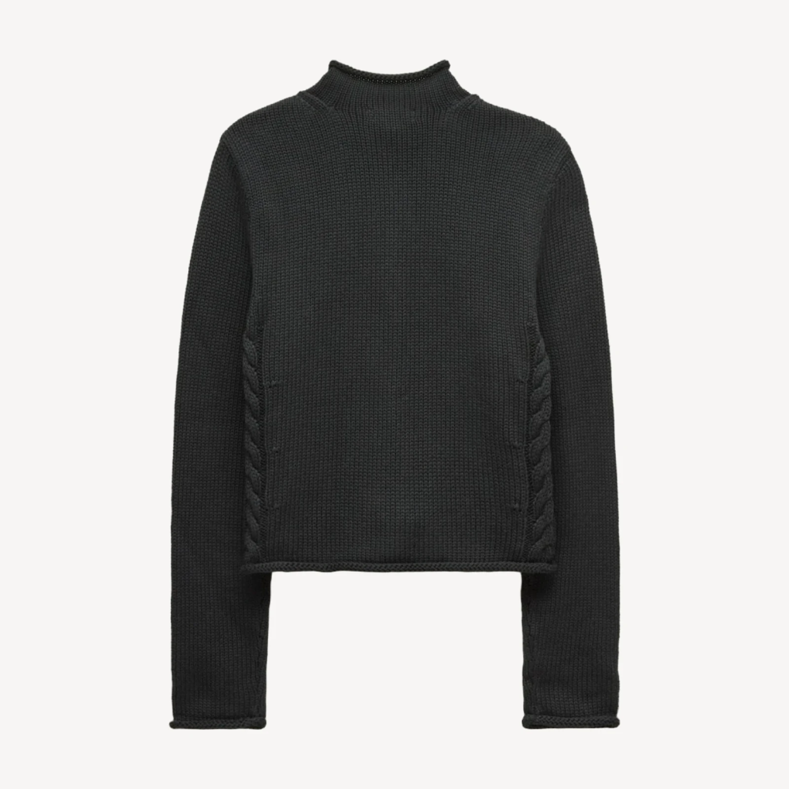 Rollneck™ reversible cardigan