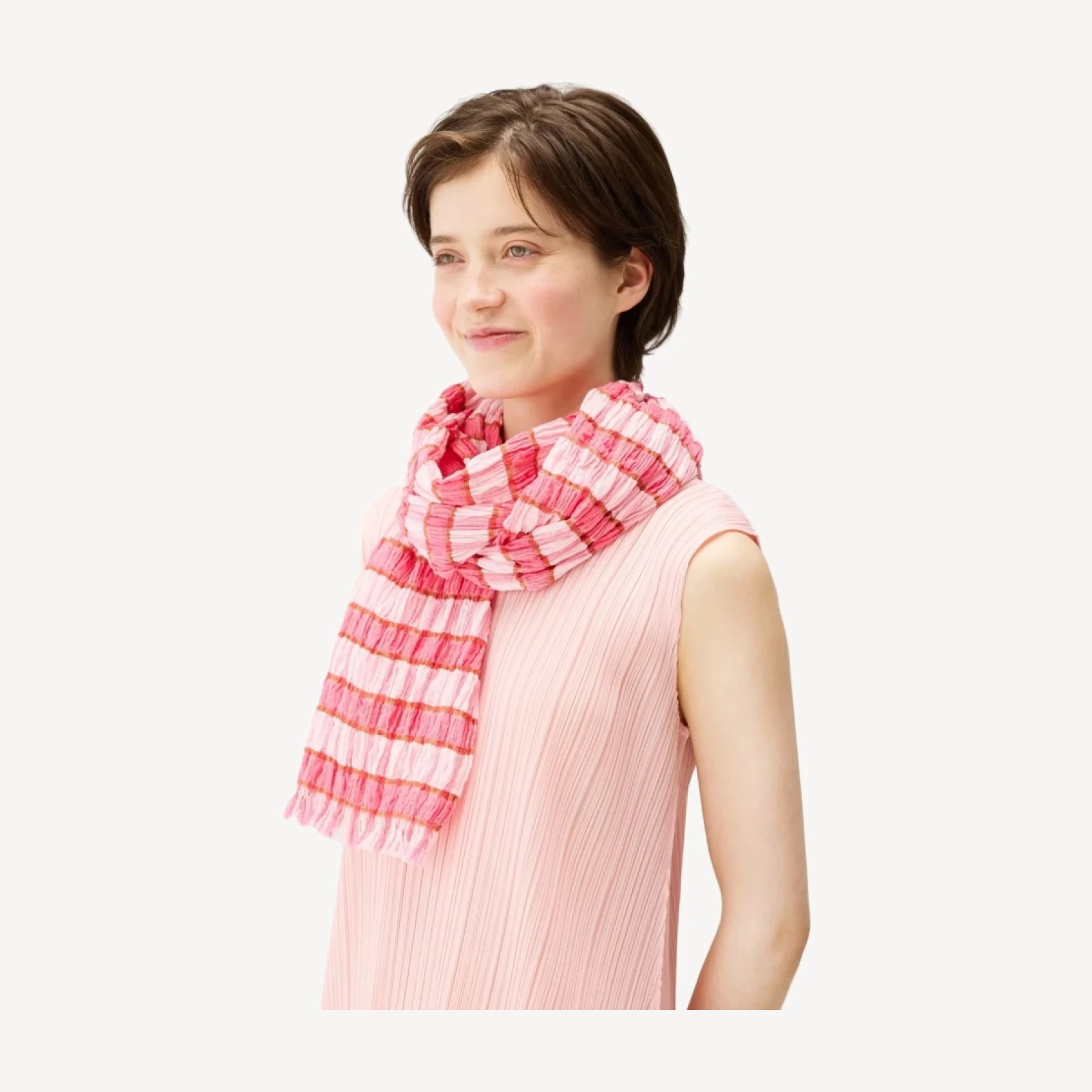 COTTON CHECK SCARF